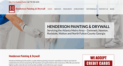 Desktop Screenshot of hendersonpainting.com